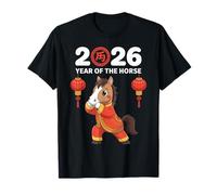 Cute Horse Chinese New Year 2026 Lunar New Year Horse Kids Camiseta