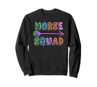 Cute Horse Squad Profesor Galope Crew Cowgirl Ranch Squad Sudadera