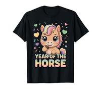 Cute Horse Year 2026 Cute Pastel Kawaii Celebration Art Camiseta