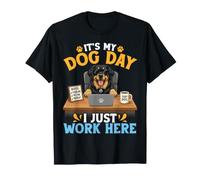Cute Hovawart Dog Boss It's My Dog Day I Just Work Here Camiseta