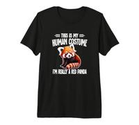 Cute Human Costume Red Panda Lover Camiseta Premium