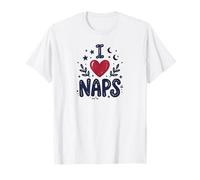 Cute I Heart Naps Design for Moms, Sleepy Girl Funny Mom Camiseta