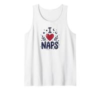 Cute I Heart Naps Design for Moms, Sleepy Girl Funny Mom Camiseta sin Mangas