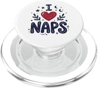 Cute I Heart Naps Design for Moms, Sleepy Girl Funny Mom PopSockets PopGrip para MagSafe
