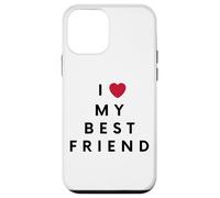 Cute I Love My Best Friend Heart Symbol Carcasa para iPhone 12 Mini