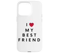 Cute I Love My Best Friend Heart Symbol Carcasa para iPhone 15 Pro MAX