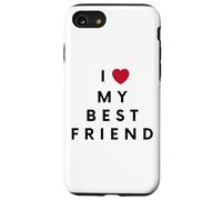 Cute I Love My Best Friend Heart Symbol Carcasa para iPhone SE (2020) / 7/8