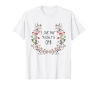 Cute I Love My Omi Best Grandma Mother's Day Camiseta
