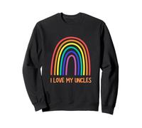 Cute "I Love My Uncles" Rainbow Family Gay Uncle Sudadera