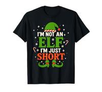 Cute I’m Not an Elf I’m Just Short Funny Christmas Elf Humor Camiseta