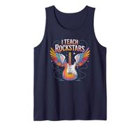 Cute I Teach ROCKSTARS Maestro Coro Equipo Música Motivar P.E Camiseta sin Mangas