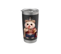 Cute Ice Cream King Royal Animal Postre para Dulce L Vaso térmico de acero inoxidable de doble pared