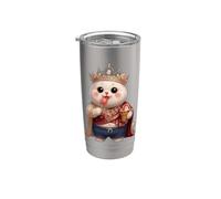 Cute Ice Cream King Royal Animal Postre para Dulce L Vaso térmico de acero inoxidable de doble pared