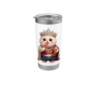 Cute Ice Cream King Royal Animal Postre para Dulce L Vaso térmico de acero inoxidable de doble pared