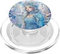Cute Ice Queen Accessories For Women and Girls Blue Winter PopSockets PopGrip para MagSafe