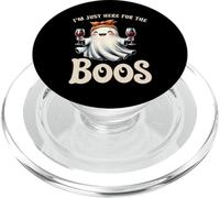Cute I'm Just Here for The Boos Ghost Booze Drinking Ghost PopSockets PopGrip para MagSafe