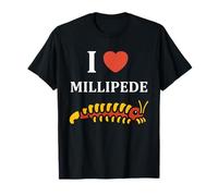 Cute Insect Centipede Minimalist Simple i Love Millipede Camiseta