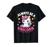 Cute Inspirational Positive Funny Always Be Unicorn Camiseta