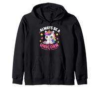 Cute Inspirational Positive Funny Always Be Unicorn Sudadera con Capucha