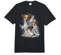 Cute Jack Russell Art para Hombres Mujeres Jack Russell Dog Lover Comfort Colors Adult Heavyweight T-Shirt