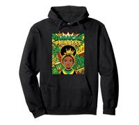 Cute Jamaican Princess Caribbean Afro Girl Cown Sudadera con Capucha
