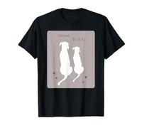 Cute Japanese “Daisuki/だいすき” Dog Line Art - Minimalist I L Camiseta