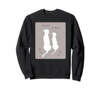 Cute Japanese “Daisuki/だいすき” Dog Line Art - Minimalist I L Sudadera