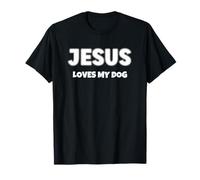 Cute Jesus Loves My Your Dog Hombres Mujeres Niños Camiseta