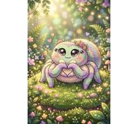 Cute Jumping Spider Journal - Kawaii with Heart Hands Design: Adorable Lizard Gift for Kids, Teens & Adults (6×9) - with Lined Pages