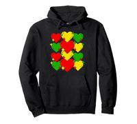Cute Juneteenth Outfits Women Red Black Yellow Green African Sudadera con Capucha