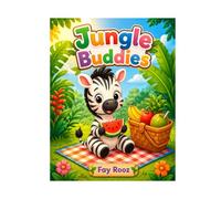 Cute Jungle Animals Coloring Book for kids: 55+ Cute & Fun Jungle Animal Coloring Pages with Simple & Moderate Designs for Kids Ages 4+ (Cute Buddies)