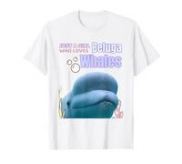 Cute Just A Girl Who Loves Belugas, Beluga Whale Enthusiast Camiseta