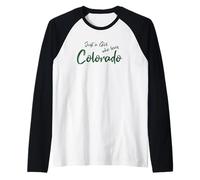 Cute Just a Girl Who Loves Colorado Camiseta Manga Raglan