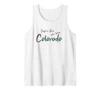 Cute Just a Girl Who Loves Colorado Camiseta sin Mangas