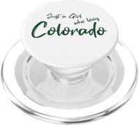 Cute Just a Girl Who Loves Colorado PopSockets PopGrip para MagSafe