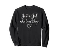 Cute Just a Girl Who Loves Dogs Cute Dog Mom Rescue Dog Mom Sudadera