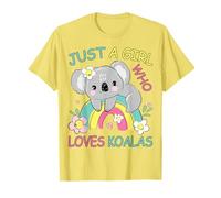 Cute Just A Girl Who Loves Koalas Bear Niñas Niños Niños Camiseta