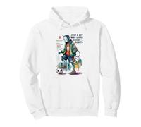 Cute Just Boy Who Loves Soccer & Robots Anime Game Robótica Sudadera con Capucha