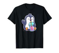 Cute Kawai Kids Boba Tea Bubble Tea Penguin Lover Camiseta