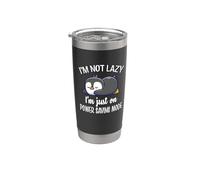 Cute Kawai Kids Girls Womens Lazy Power Saving Penguin Lover Vaso térmico de acero inoxidable de doble pared