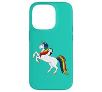 Cute Kawai Kids Girls Womens Unicorn Penguin Lover Carcasa para iPhone 14 Pro