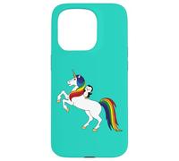 Cute Kawai Kids Girls Womens Unicorn Penguin Lover Carcasa para iPhone 15 Pro