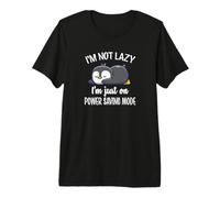 Cute Kawai Kids Lazy Power Saving Penguin Lover Camiseta Premium