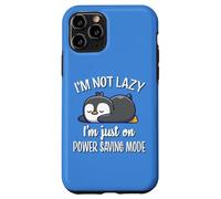 Cute Kawai Kids Lazy Power Saving Penguin Lover Carcasa para iPhone 11 Pro