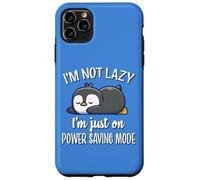 Cute Kawai Kids Lazy Power Saving Penguin Lover Carcasa para iPhone 11 Pro MAX