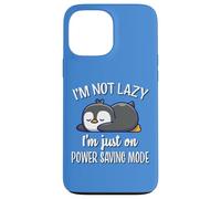 Cute Kawai Kids Lazy Power Saving Penguin Lover Carcasa para iPhone 13 Pro MAX