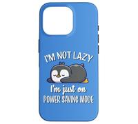 Cute Kawai Kids Lazy Power Saving Penguin Lover Carcasa para iPhone 16 Pro