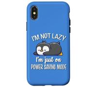 Cute Kawai Kids Lazy Power Saving Penguin Lover Carcasa para iPhone X/XS