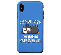 Cute Kawai Kids Lazy Power Saving Penguin Lover Carcasa para iPhone XS MAX