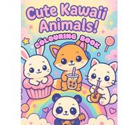 Cute Kawaii animals: Adult colouring